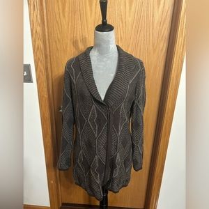 Royal Robbins Women’s Brown Merino Zip Cardigan Size M